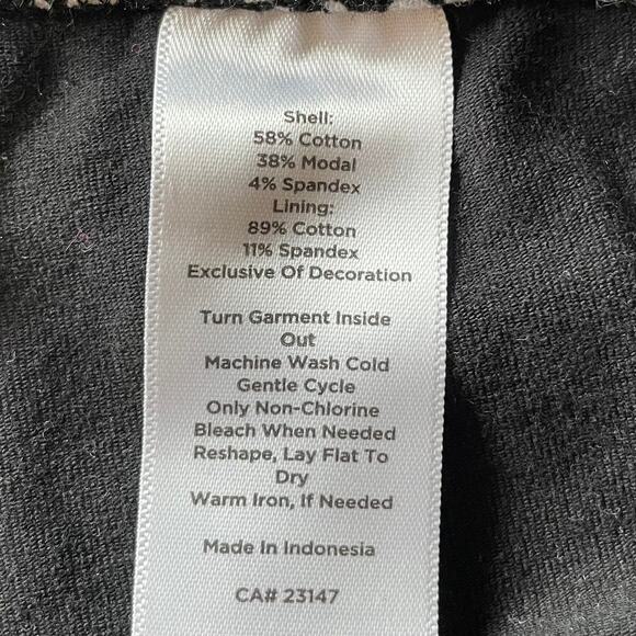 T By Talbots UPF 50 Skort Sz SLP Stretch Black White Pickleball Golf Hiking - Picture 11 of 13